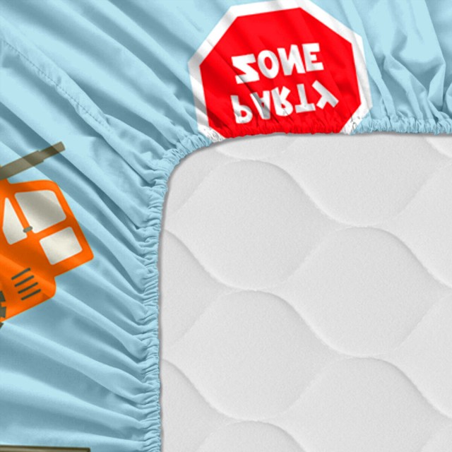 Verstelbaar onderlaken HappyFriday MR FOX Multicolour Wieg voor baby's