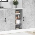 Armoire de plancher gris béton 30x44,5x81,5cm bois d’ingénierie