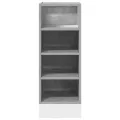 Armoire de plancher gris béton 30x44,5x81,5cm bois d’ingénierie