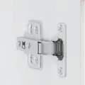 Armoire murale cuisine avec porte en verre Porto blanc brillant