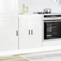 Armoire de cuisine Porto blanc brillant bois ingénierie