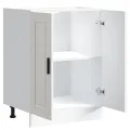 Armoire de cuisine Porto blanc brillant bois ingénierie