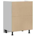 Armoire de cuisine Porto blanc brillant bois ingénierie