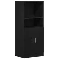 Ensemble d'armoires de cuisine 3 pcs noir bois d'ingénierie