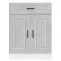 Armoire de cuisine Porto gris béton bois d'ingénierie