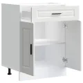 Armoire de cuisine Porto blanc bois d'ingénierie