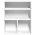 Bibliothèque blanc 60x30x71,5 cm bois d'ingénierie