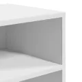 Bibliothèque blanc 60x30x71,5 cm bois d'ingénierie