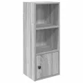 Bibliothèque sonoma gris 31x24x77 cm bois d'ingénierie