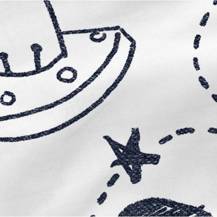 Drap housse HappyFriday MR FOX Blanc 70 x 140 x 14 cm Fusée 2