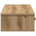 Étagère murale avec tiroirs chêne artisanal bois d'ingénierie