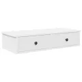 Étagère murale avec tiroirs blanc 80x31x17 cm bois d'ingénierie