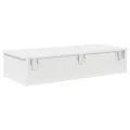 Étagère murale avec tiroirs blanc 80x31x17 cm bois d'ingénierie