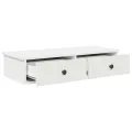 Étagère murale avec tiroirs blanc 80x31x17 cm bois d'ingénierie