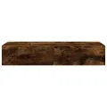Étagère murale avec tiroirs chêne fumé bois d'ingénierie