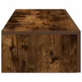 Étagère murale avec tiroirs chêne fumé bois d'ingénierie
