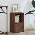 Bibliothèque chêne marron 31x24x52 cm bois d'ingénierie