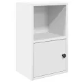 Bibliothèque blanc 31x24x52 cm bois d'ingénierie