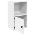 Bibliothèque blanc 31x24x52 cm bois d'ingénierie