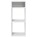 Bibliothèque blanc 34x31x80 cm bois d'ingénierie