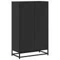 Bibliothèque noir 65,5x33x107,5 cm bois d'ingénierie