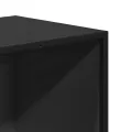 Bibliothèque noir 65,5x33x107,5 cm bois d'ingénierie