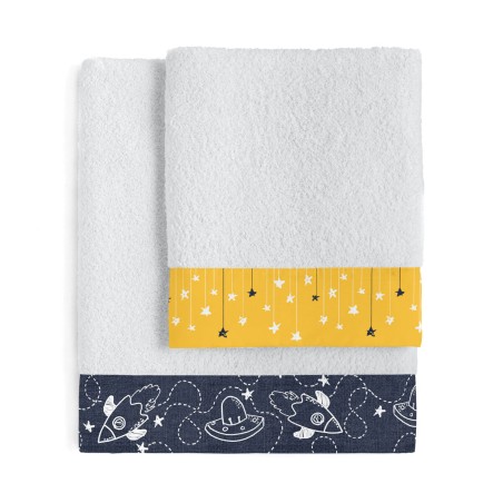 Ensemble de serviettes de toilette HappyFriday Mr Fox Starspace Multic