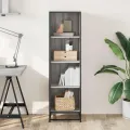 Bibliothèque sonoma gris 40x35x139 cm bois d'ingénierie