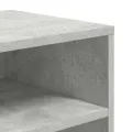 Bibliothèque gris béton 66x31x80 cm bois d’ingénierie
