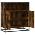 Buffet chêne fumé 68x35x76 cm bois d'ingénierie