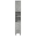 Armoire de salle de bain Gris béton 30x30x179 cm Aggloméré