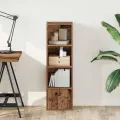 Bibliothèque vieux bois 31x24x102 cm bois d'ingénierie