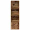 Bibliothèque vieux bois 31x24x102 cm bois d'ingénierie