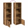 Bibliothèque vieux bois 31x24x102 cm bois d'ingénierie