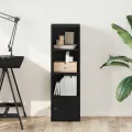 Bibliothèque chêne noir 31x24x102 cm bois d'ingénierie