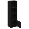 Bibliothèque chêne noir 31x24x102 cm bois d'ingénierie