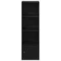 Bibliothèque chêne noir 31x24x102 cm bois d'ingénierie