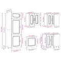 Ensemble d'armoires de cuisine 14 pcs Kalmar bois d'ingénierie