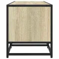 Meuble TV chêne sonoma 160x35x41 cm bois d'ingénierie et métal