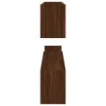 Étagères murales 2 pcs Chêne marron 100x15x20 cm