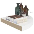 Étagères d'angle flottantes 4 pcs blanc 35x35x3,8 cm MDF