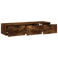 Armoire murale Chêne fumé 102x30x20 cm Bois d'ingénierie