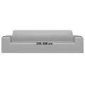 Housse extensible de canapé 4 places Gris Jersey de polyester