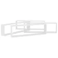 Étagères cube murales 4 pcs Blanc 100x15x30cm bois d'ingénierie
