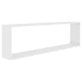 Étagères cube murales 4 pcs Blanc 100x15x30cm bois d'ingénierie