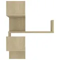 Étagère d'angle murale Chêne Sonoma 40x40x50 cm bois ingénierie