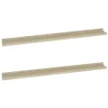 Étagères murales 2 pcs chêne sonoma 100x9x3 cm