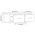Armoire murale Sonoma gris 60x26x18,5 cm Bois d'ingénierie