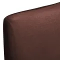 Housse de chaise droite extensible 6 pcs marron