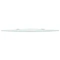 Étagère de coin avec supports chromés Verre Blanc 35 x 35 cm